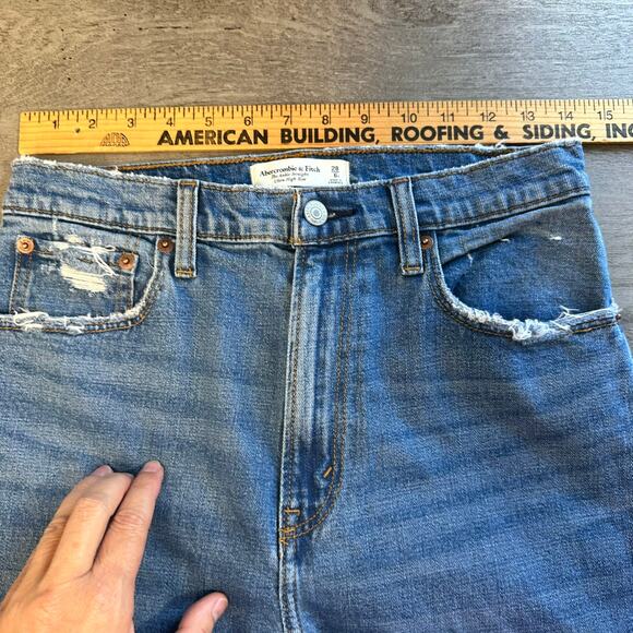 Abercrombie & Fitch The Ankle Straight Ultra High Rise Jeans 28 6 - Picture 9 of 13